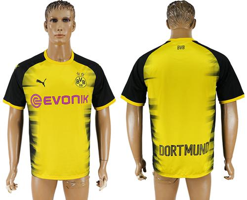 Dortmund Blank Yellow Soccer Club Jersey